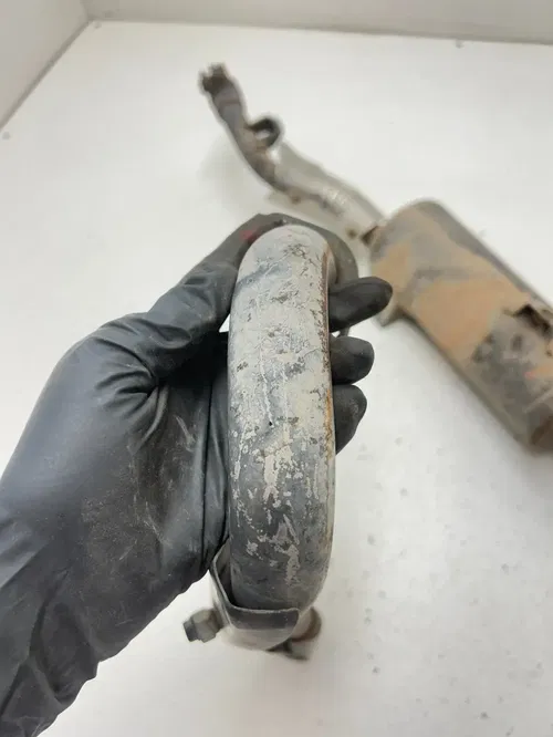 86 1986 Honda Fourtrax Trx 250 2x4 OEM TIGHT Exhaust Muffler Head Pipe Silencer