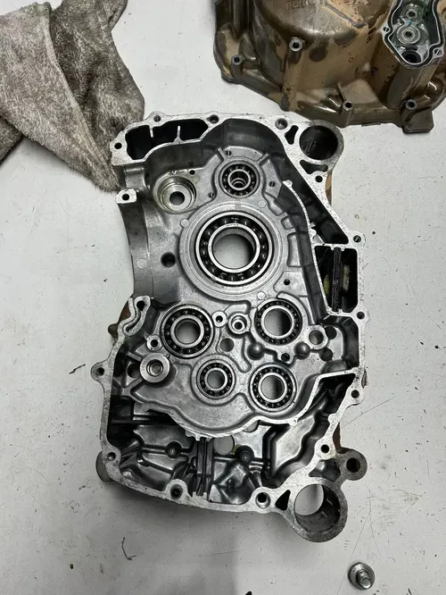 03 2003 Honda Rancher 350 TRX350TE 2x4 OEM GOOD! Crankcase Case Case Engine Moto