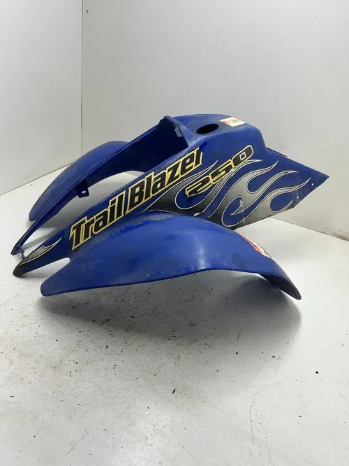 04 2004 Polaris Trailblazer 250 2x4 OEM Blue Front Fender Plastic Body Cover Gua