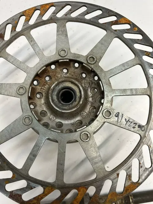 1991 91 Yamaha YZ250 Yz 250 LOT Front Wheel Hub Disc Brake Axle Free Shipping