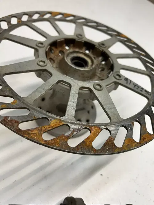 1991 91 Yamaha YZ250 Yz 250 LOT Front Wheel Hub Disc Brake Axle Free Shipping
