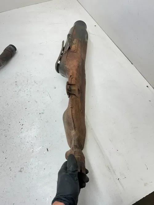 81 1981 Honda XL500S Xl 500 s OEM Exhaust Header Pipe Silencer Heat Shield READ