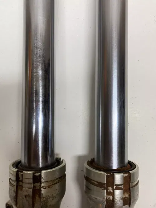 1981 81 Honda XR500R xr500 CLAPPED BLOWN Front Forks Fork Tube READ DESCRIPTION