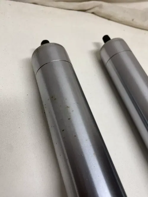 1981 81 Honda XR500R xr500 CLAPPED BLOWN Front Forks Fork Tube READ DESCRIPTION