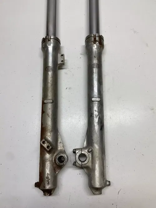 1981 81 Honda XR500R xr500 CLAPPED BLOWN Front Forks Fork Tube READ DESCRIPTION