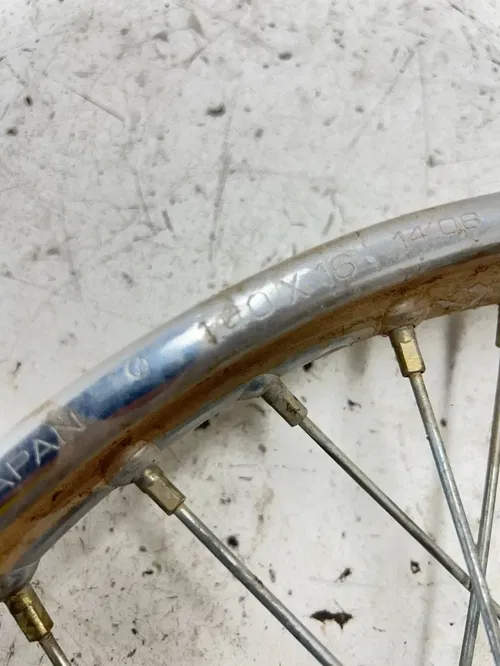 94 1994 Honda XR80R Xr 80 r OEM Front Wheel Rim Hub 1.4 X 16 READ DESCRIPTION