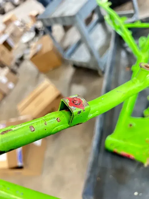 98 1998 KAWASAKI KX80 kx80 Kx80 Main Frame Body Assembly Chassis BOS! READ