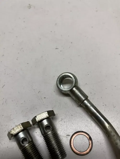 2014 14 POLARIS SPORTSMAN 550 EPS EFI Oil Line Hard Line Bolts Washers