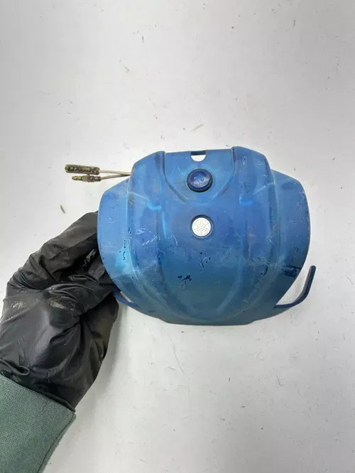 2007 07 Yamaha Grizzly 80 YFM80 OEM Handle Bar Handlebar Cover Plastic Blue