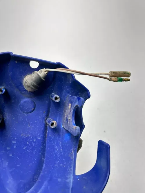 2007 07 Yamaha Grizzly 80 YFM80 OEM Handle Bar Handlebar Cover Plastic Blue