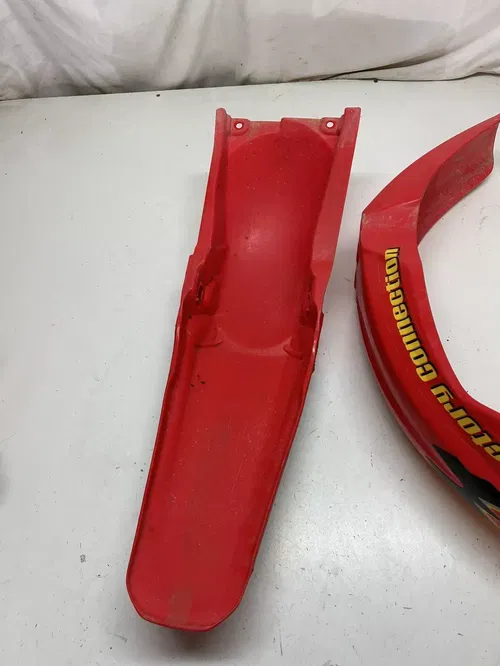 2004 04 HONDA CRF250R crf 250 r OEM plastics fenders shroud cover plastic red #2