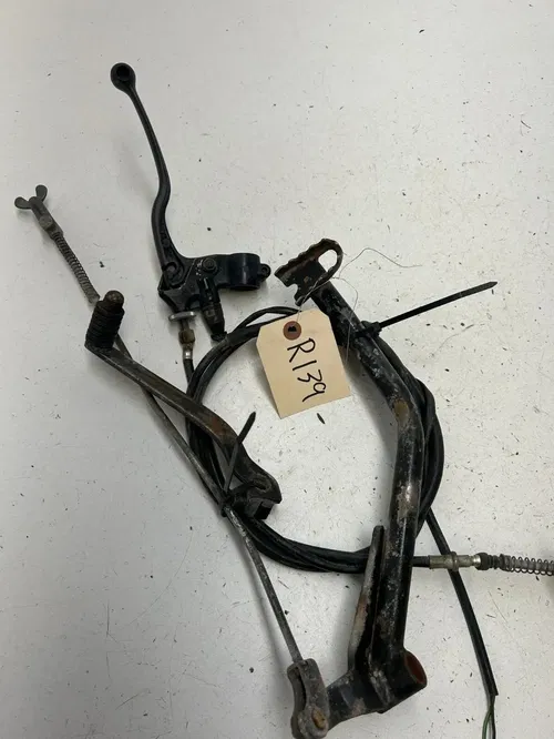 97 1997 Yamaha Moto 4 Badger YFM 80 Foot Brake Lever Arm Hand Rear Brake Shifter