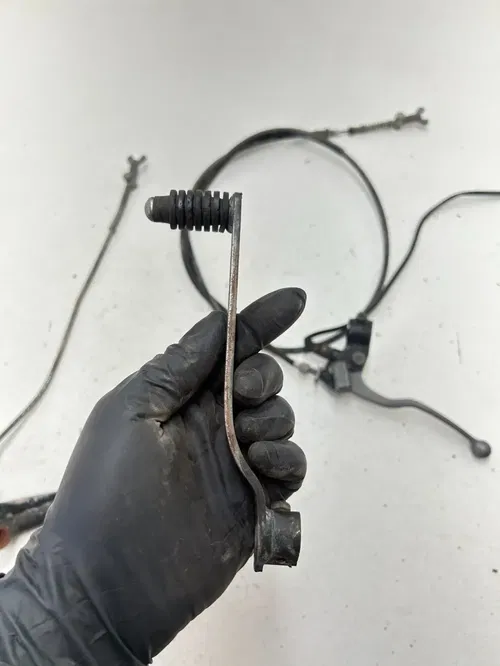 97 1997 Yamaha Moto 4 Badger YFM 80 Foot Brake Lever Arm Hand Rear Brake Shifter