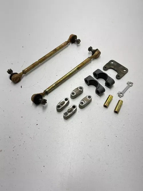 02 2002 Yamaha Breeze 125 YFA OEM Tire Rod Rods Bar Mounts Steering Mount Guide