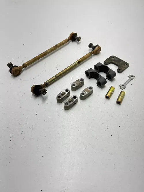 02 2002 Yamaha Breeze 125 YFA OEM Tire Rod Rods Bar Mounts Steering Mount Guide