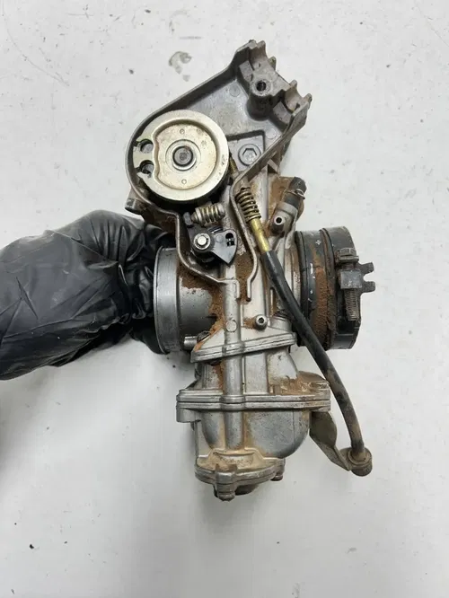 2002 02 Honda CRF450R Crf 450 r OEM Carb Carburetor Body Bowl Jet Cr Flat Float