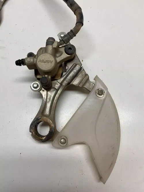 2005 05 Kawasaki KX250F WORKING COMPLETE BACK BRAKE CALIPER MASTER LINE LEVER