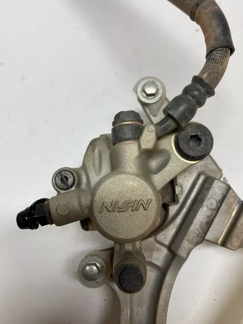 2005 05 Kawasaki KX250F WORKING COMPLETE BACK BRAKE CALIPER MASTER LINE LEVER