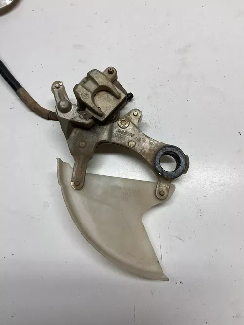 2005 05 Kawasaki KX250F WORKING COMPLETE BACK BRAKE CALIPER MASTER LINE LEVER