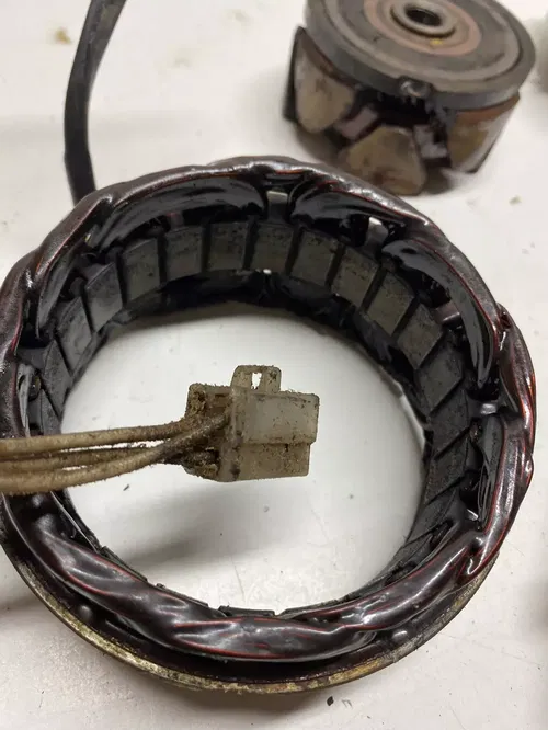 1982 82 YAMAHA XJ650 MAXIM XJ 650 Points Pickup Stator Flywheel