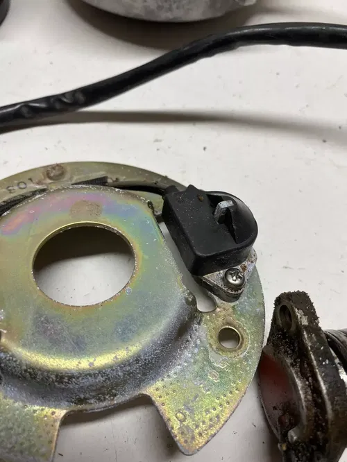 1982 82 YAMAHA XJ650 MAXIM XJ 650 Points Pickup Stator Flywheel