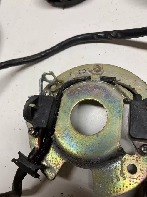 1982 82 YAMAHA XJ650 MAXIM XJ 650 Points Pickup Stator Flywheel