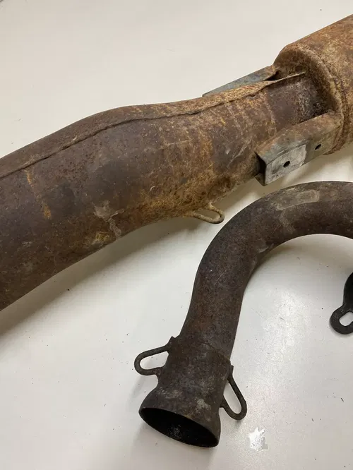 1994 94 Polaris Trail Boss 400 4x4 Exhaust Muffler Pipe Spring Silence Free Ship