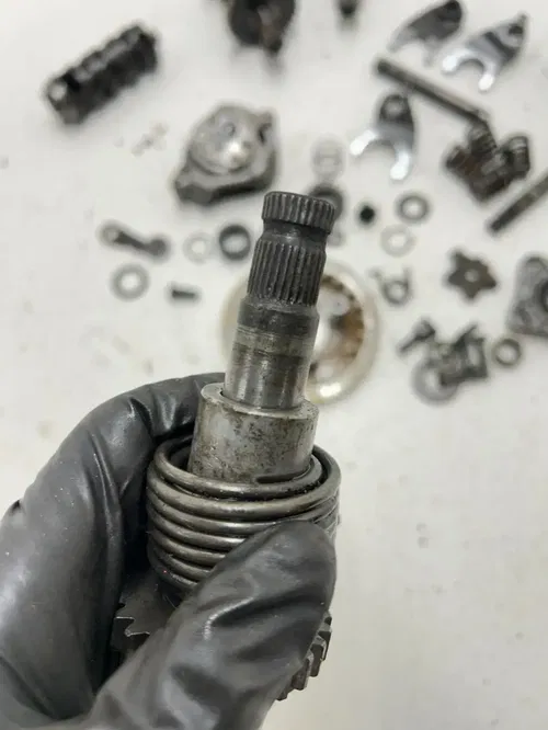 84 1984 Honda XR80 Xr 80 OEM Trans Transmission Gear Shaft Fork Shaft Pump