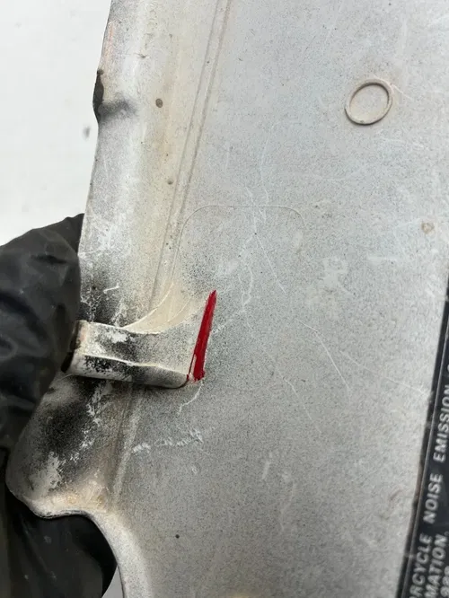 93 1993 Honda XR80R Xr 80 r OEM Left Side Cover Plate READ DESC