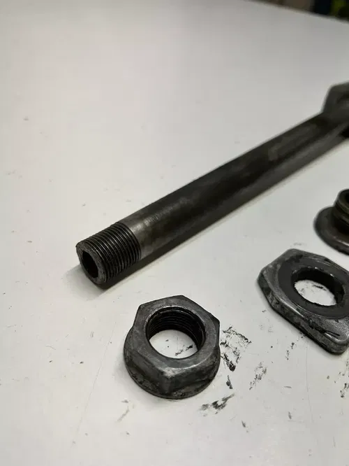 1998 98 KTM 125sx 125SX 125 Sx OEM Front Rear Axle Shaft Spacer Swingarm DAMAGE
