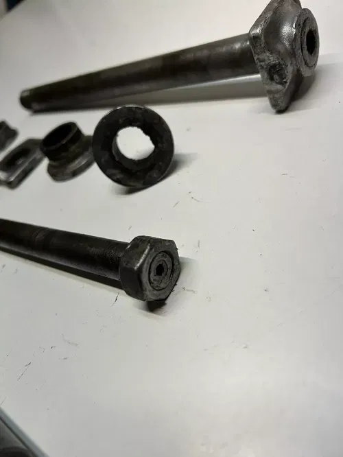1998 98 KTM 125sx 125SX 125 Sx OEM Front Rear Axle Shaft Spacer Swingarm DAMAGE