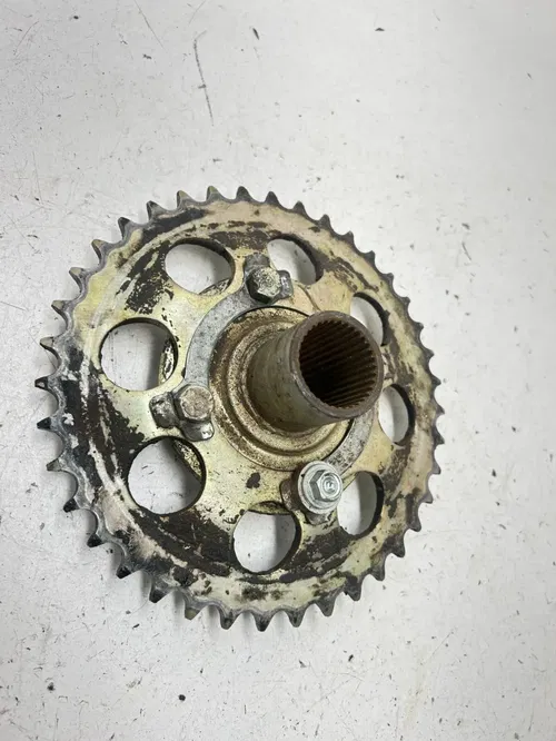83 1983 Yamaha Tri Moto 175 YT175K OEM Rear Back Wheel Drive Sprocket Hub
