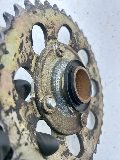 83 1983 Yamaha Tri Moto 175 YT175K OEM Rear Back Wheel Drive Sprocket Hub