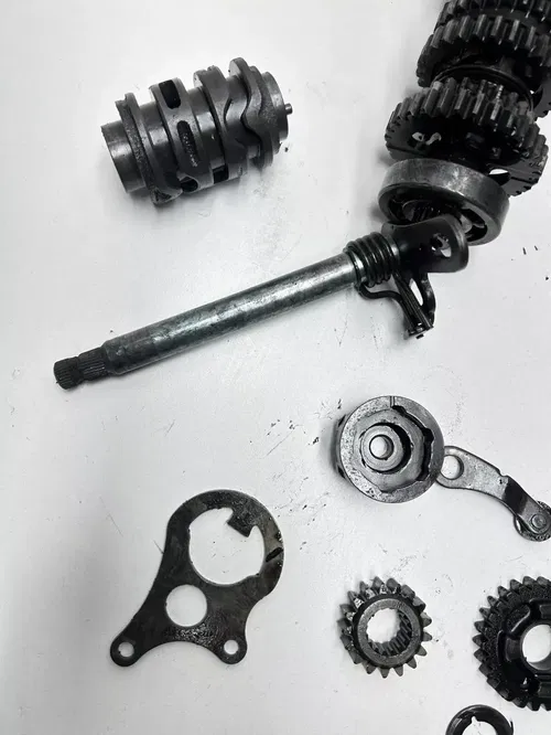 1994 94 Honda CR80R Cr 80 r OEM LOT Trans Transmission Gear Fork Shaft Drum Shif
