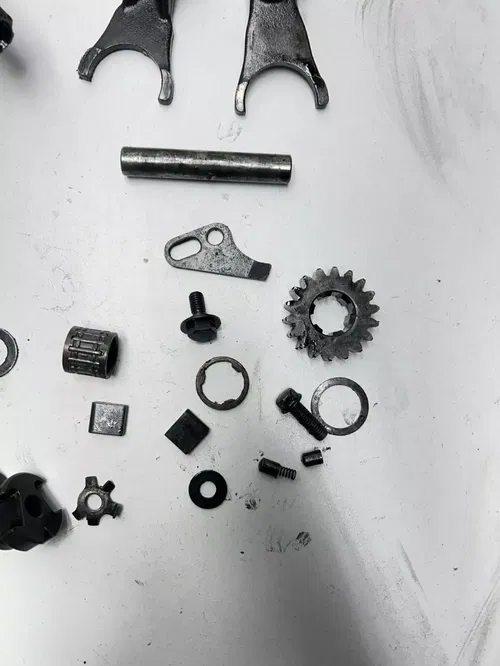 1994 94 Honda CR80R Cr 80 r OEM LOT Trans Transmission Gear Fork Shaft Drum Shif