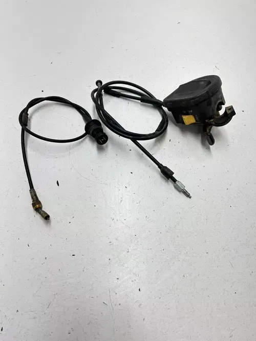 04 2004 Polaris Scrambler 500 4x4 OEM Thumb Throttle Mount Cable Choke Mount