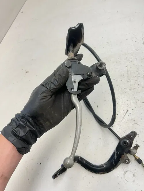 99 1999 Suzuki King Quad 300 LTF 4x4 OEM Rear Brake Throttle Cable Lever Pedal