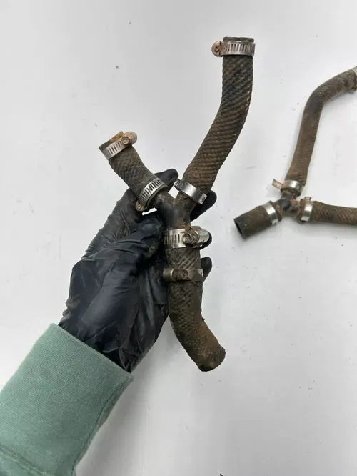1989 89 Yamaha YZ125 Yz 125 OEM Radiator Hoses Line Tube Clamp Y