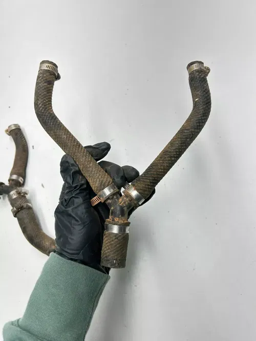 1989 89 Yamaha YZ125 Yz 125 OEM Radiator Hoses Line Tube Clamp Y