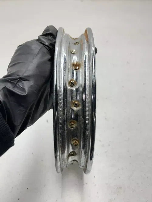 80 1980 Suzuki JR50 Jr 50 2 Stroke OEM Front Wheel Rim Hub Drum READ DESCRIPTION