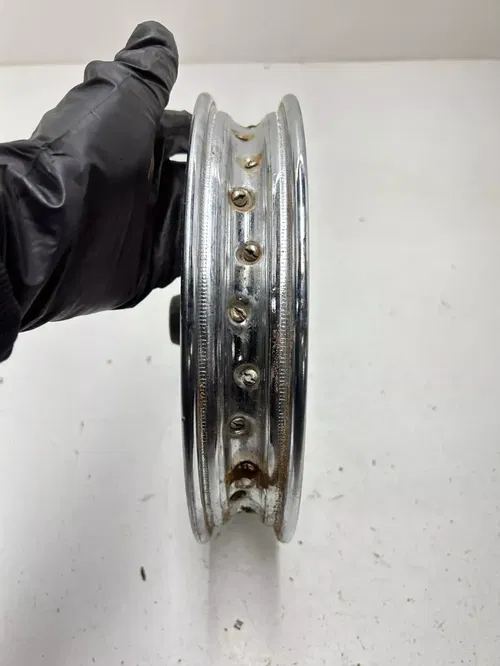 80 1980 Suzuki JR50 Jr 50 2 Stroke OEM Front Wheel Rim Hub Drum READ DESCRIPTION