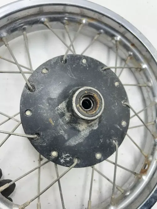 80 1980 Suzuki JR50 Jr 50 2 Stroke OEM Front Wheel Rim Hub Drum READ DESCRIPTION