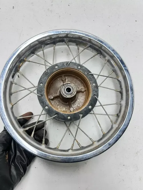 80 1980 Suzuki JR50 Jr 50 2 Stroke OEM Front Wheel Rim Hub Drum READ DESCRIPTION