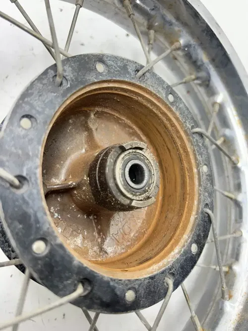 80 1980 Suzuki JR50 Jr 50 2 Stroke OEM Front Wheel Rim Hub Drum READ DESCRIPTION