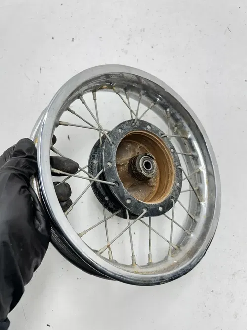 80 1980 Suzuki JR50 Jr 50 2 Stroke OEM Front Wheel Rim Hub Drum READ DESCRIPTION