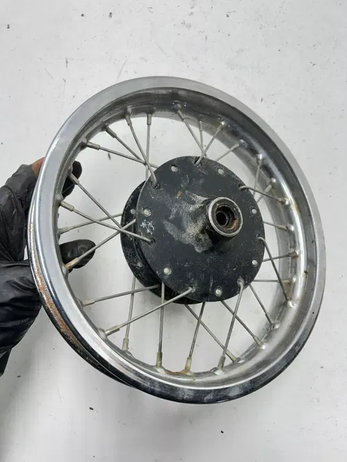 80 1980 Suzuki JR50 Jr 50 2 Stroke OEM Front Wheel Rim Hub Drum READ DESCRIPTION