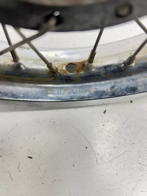 80 1980 Suzuki JR50 Jr 50 2 Stroke OEM Front Wheel Rim Hub Drum READ DESCRIPTION