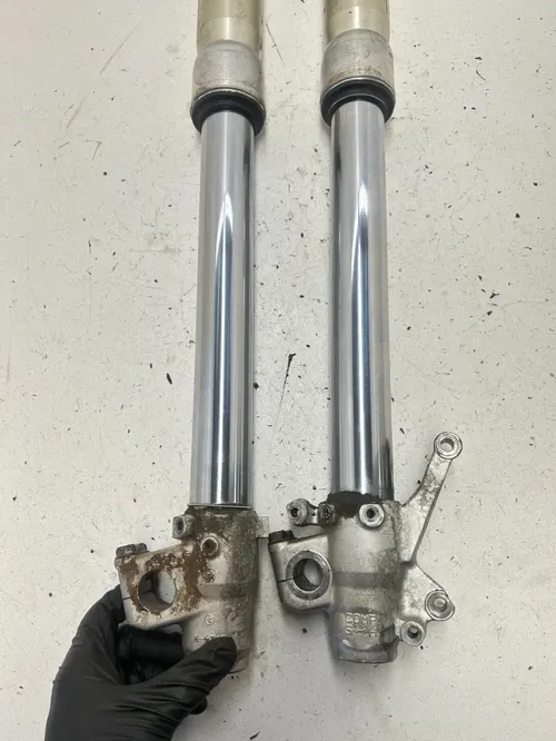 96 1996 Honda CR125R Cr 125 r OEM Front Fork Forks Suspension Shock Tube Tubes