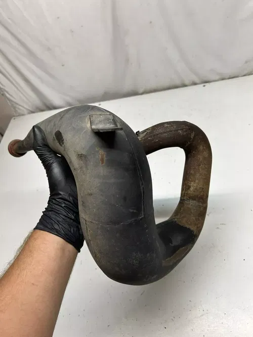 1985 85 Suzuki Quadracer 250 LT250r Lt 250 R OEM Exhaust Pipe Header Chamber