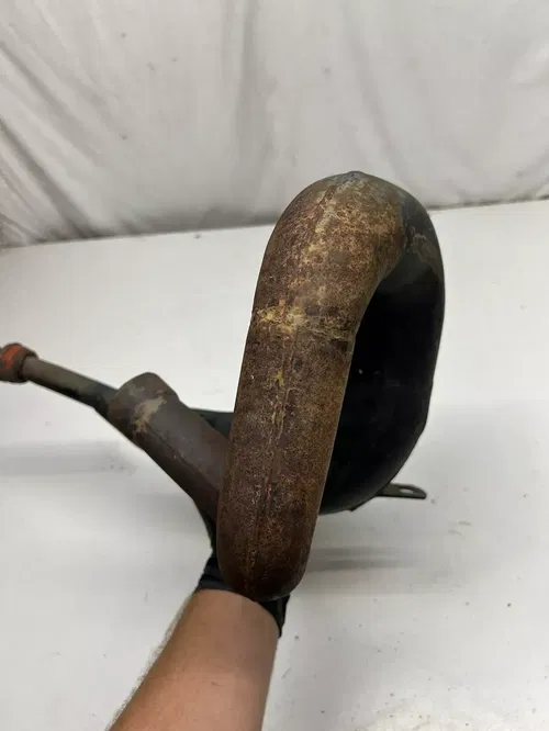 1985 85 Suzuki Quadracer 250 LT250r Lt 250 R OEM Exhaust Pipe Header Chamber